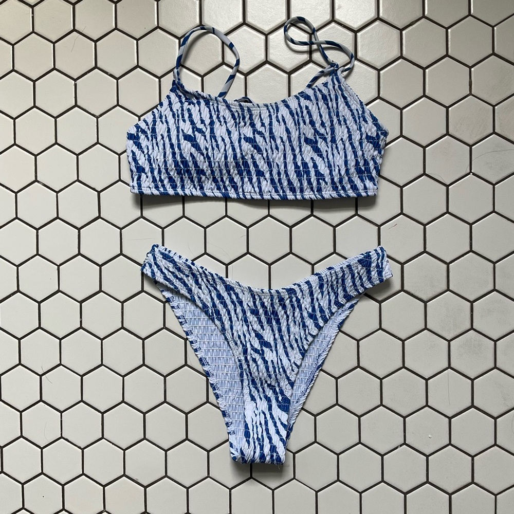 zebra print shein swimsuit size small